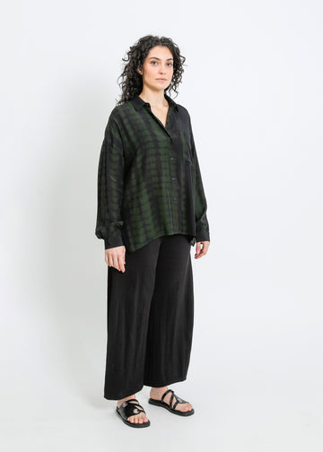 MACKENZIE SHIRT / BLACK-GREEN