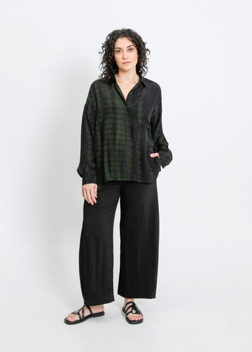 MACKENZIE SHIRT / BLACK-GREEN