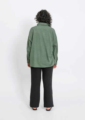 FIFER SHIRT / GREEN-GREY