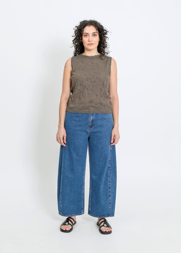 NANCY KNIT TANK / CLOVE