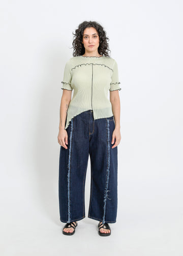 WALKER PLEAT TOP / SAGE