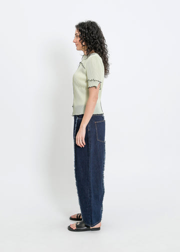 WALKER PLEAT TOP / SAGE