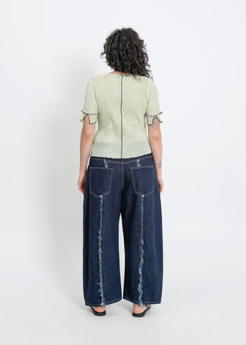 WALKER PLEAT TOP / SAGE