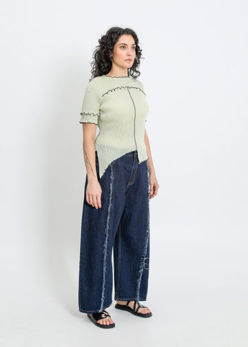 WALKER PLEAT TOP / SAGE