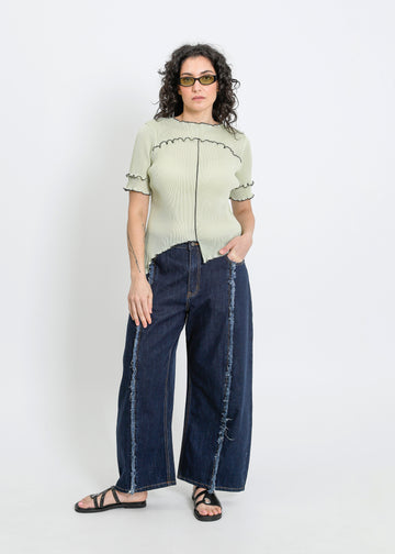 WALKER PLEAT TOP / SAGE