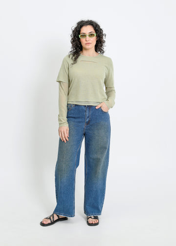SANSA KNIT TOP / SAGE