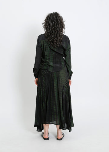 RAVEN SKIRT / BLACK-GREEN