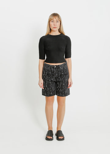 CARSON DENIM SHORT / ONYX