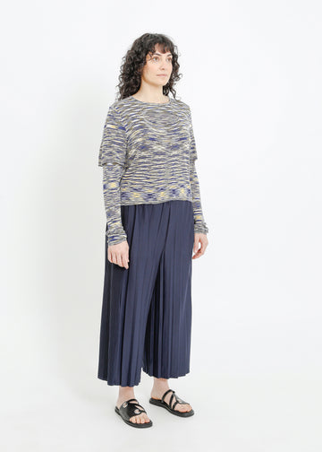 FIORA PLEAT CULOTTE / NAVY