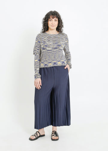 FIORA PLEAT CULOTTE / NAVY