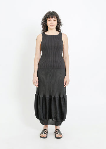 RANDI PLEAT SKIRT / BLACK