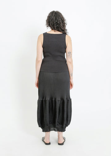RANDI PLEAT SKIRT / BLACK