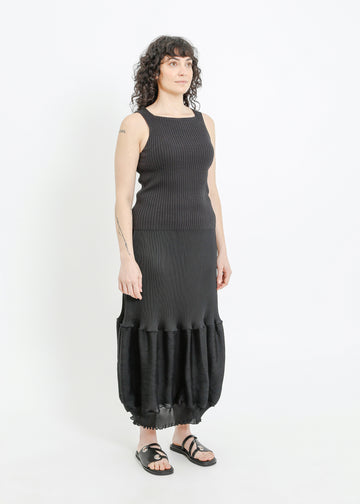 RANDI PLEAT SKIRT / BLACK