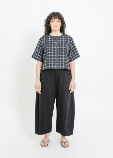 RAY TOP / BLACK-TEAL