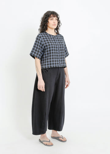 RAY TOP / BLACK-TEAL