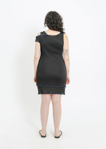 MALONE PLEAT DRESS / BLACK