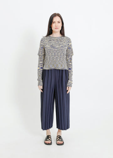 FIORA PLEAT CULOTTE / NAVY