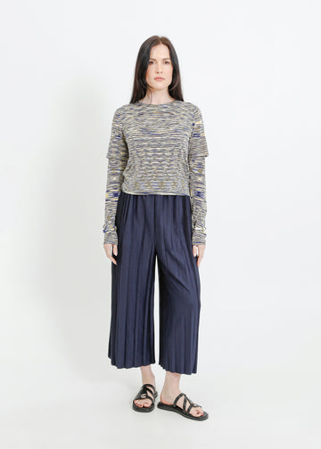 FIORA PLEAT CULOTTE / NAVY
