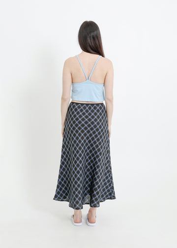 BENNIE SKIRT / BLACK-TEAL