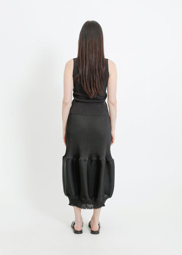 RANDI PLEAT SKIRT / BLACK