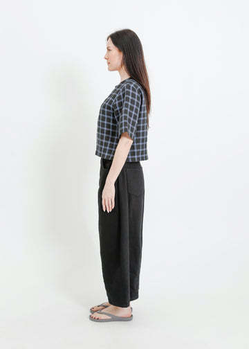 RAY TOP / BLACK-TEAL