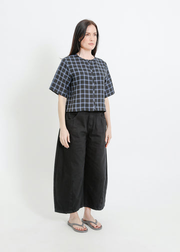 RAY TOP / BLACK-TEAL