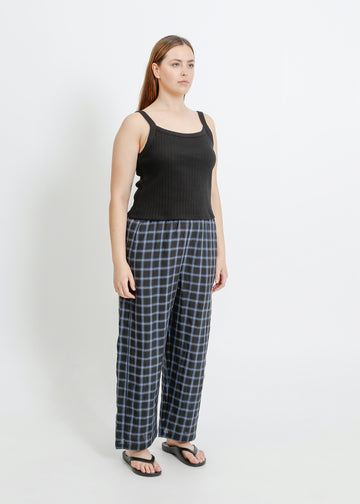 COOPER PANT / BLACK-TEAL