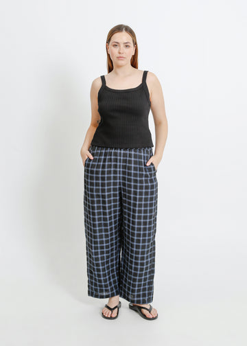 COOPER PANT / BLACK-TEAL