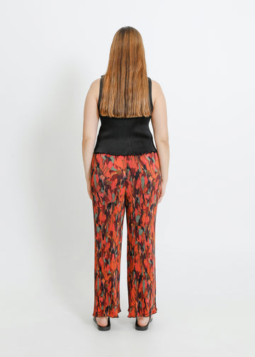 MIA PLEAT PANT / PEONY PARADE