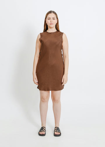 AVENUE DRESS / COFFEE