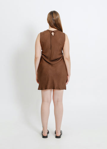 AVENUE DRESS / COFFEE