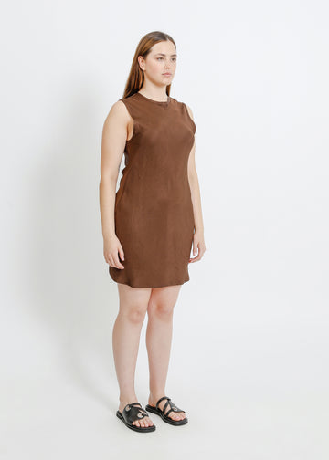 AVENUE DRESS / COFFEE