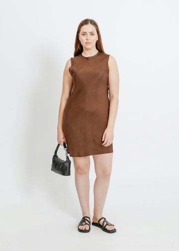 AVENUE DRESS / COFFEE