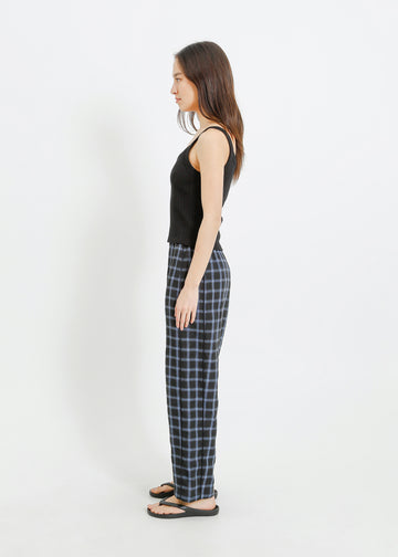 COOPER PANT / BLACK-TEAL
