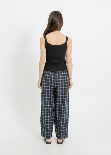 COOPER PANT / BLACK-TEAL