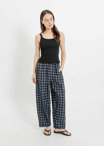 COOPER PANT / BLACK-TEAL