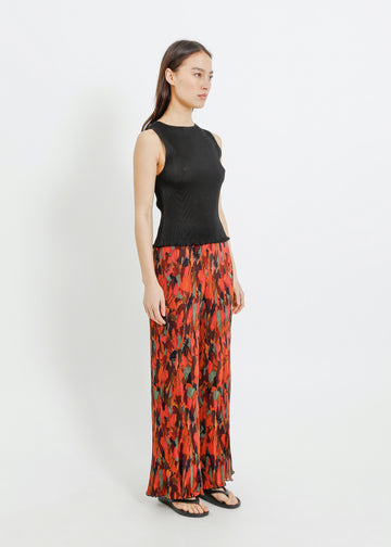 MIA PLEAT PANT / PEONY PARADE