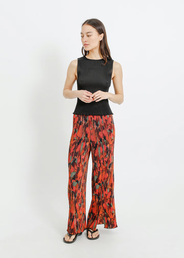 MIA PLEAT PANT / PEONY PARADE