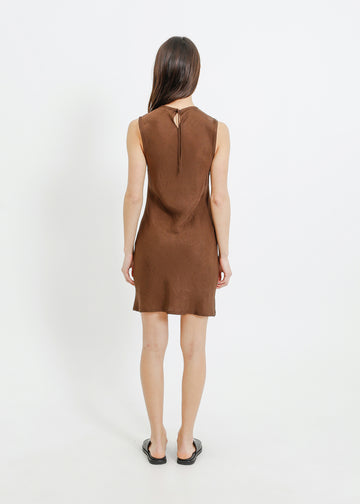 AVENUE DRESS / COFFEE