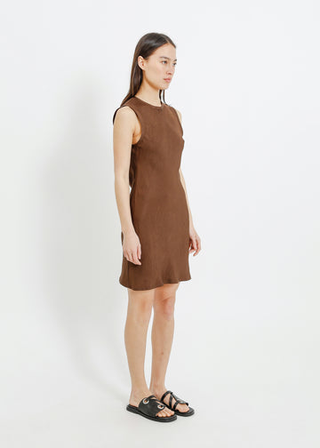 AVENUE DRESS / COFFEE