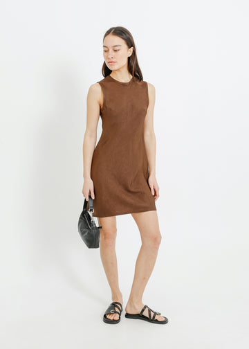 AVENUE DRESS / COFFEE