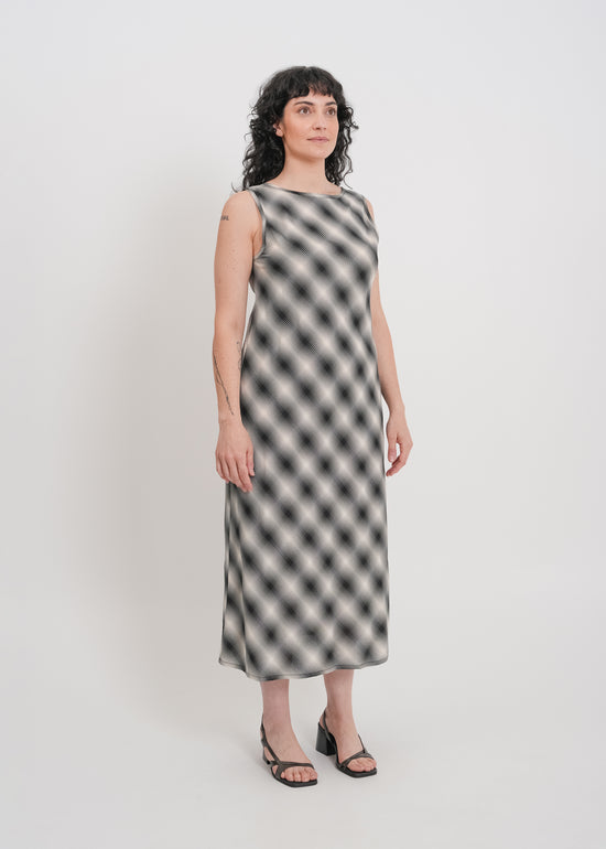 Dee Dress / White-Black