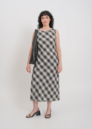Dee Dress / White-Black