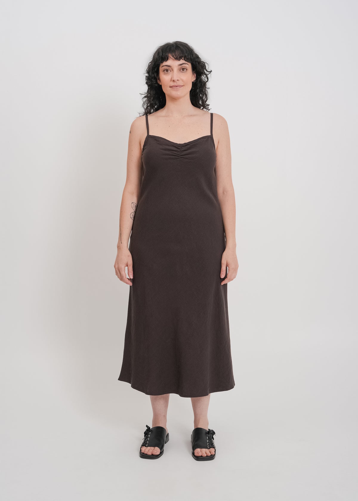 Helena Dress / Dark Chocolate - 
Dark Chocolate (image 7)