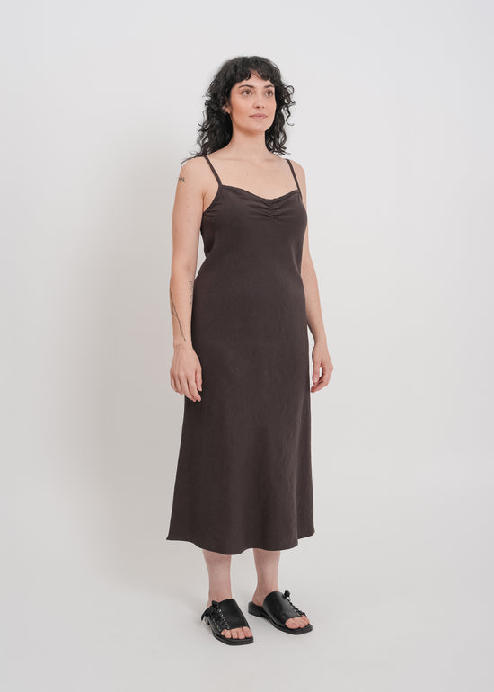 Helena Dress / Dark Chocolate