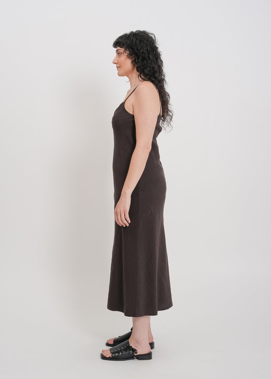 Helena Dress / Dark Chocolate