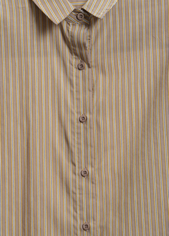 Tobias Shirt / Mocha-Yellow-White-Black