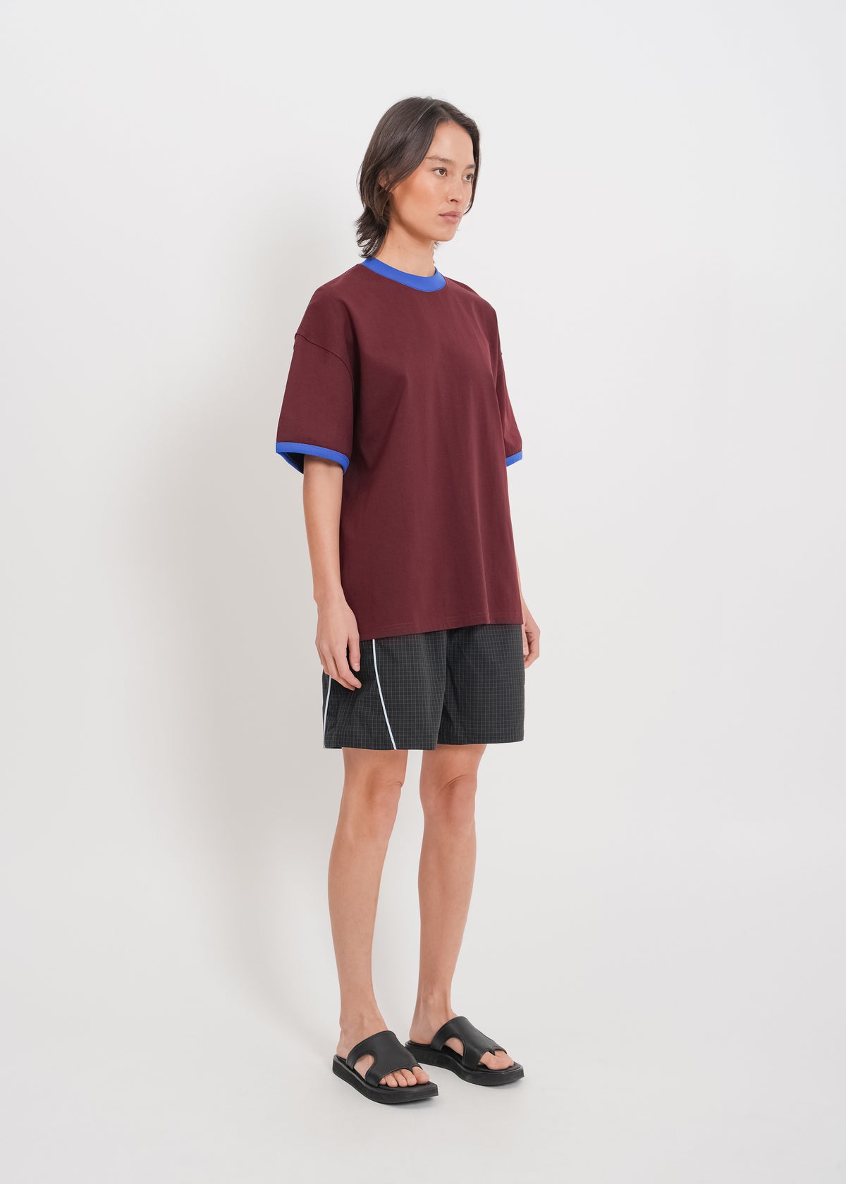 Maxwell Tee / Burnt Maroon-Blue - 
Burnt Maroon Blue (image 2)