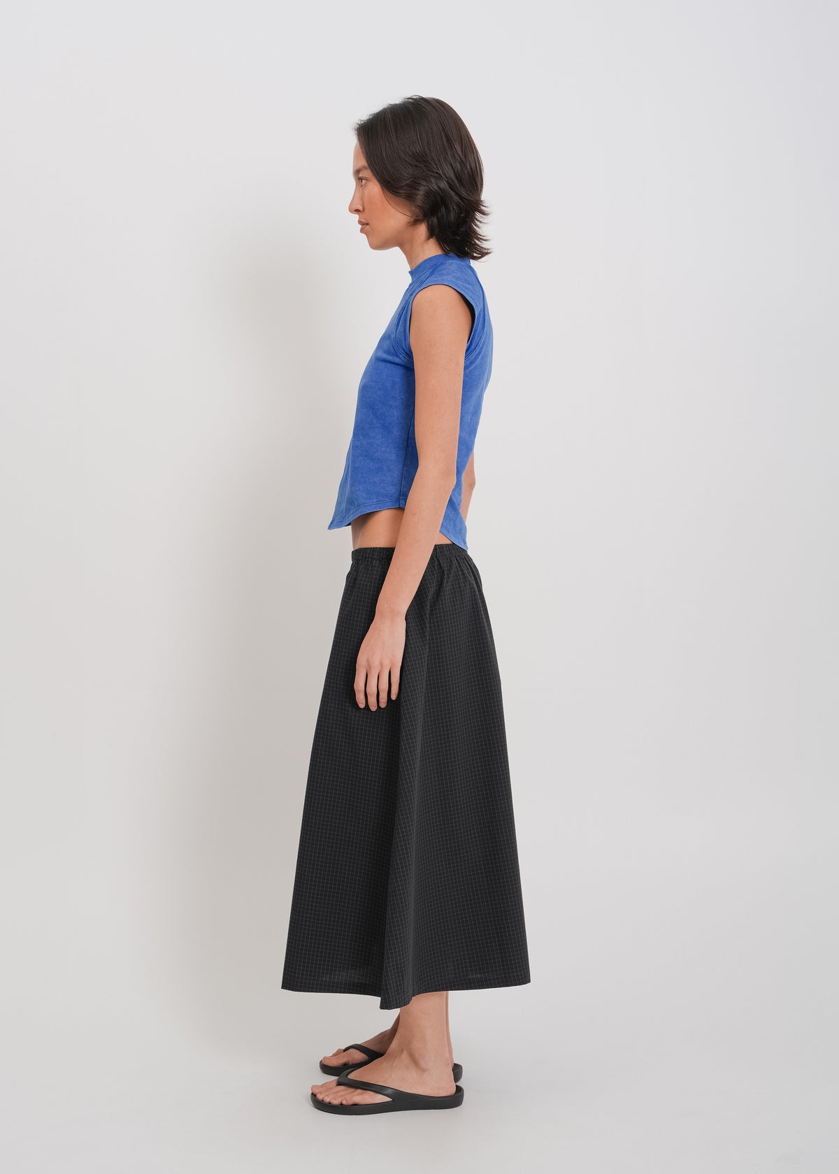 Irene Asymmetrical Tank / Washed Blue - 
Washed Blue (image 3)