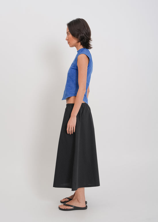 Irene Asymmetrical Tank / Washed Blue